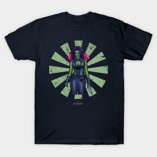 Gamora Retro Japanese Guardians Of The Galaxy T-Shirt